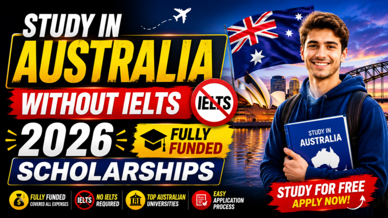Study in Australia Without IELTS 2026 – Fully Funded Scholarships ...