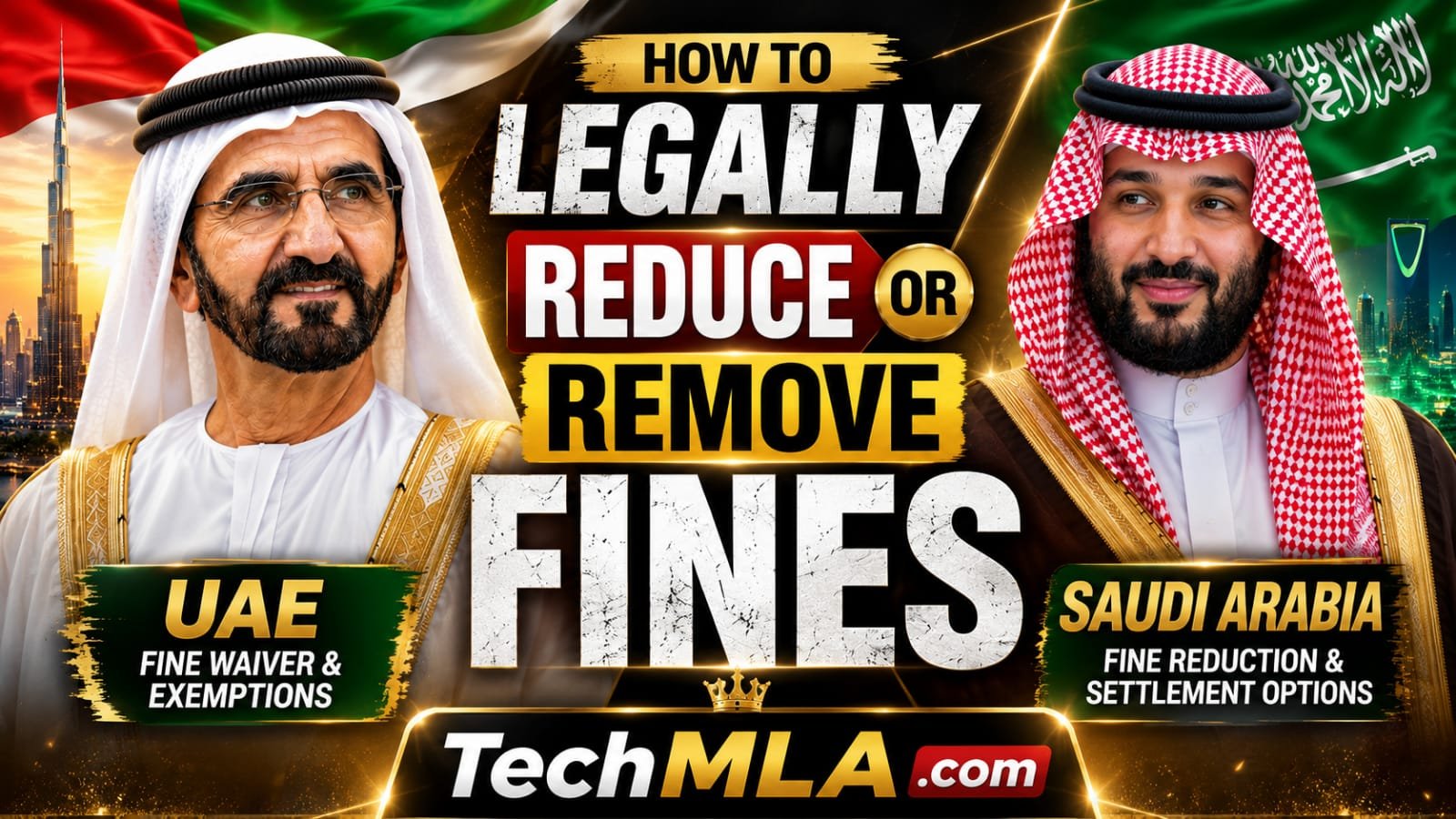 How to Legally Reduce or Remove Fines in UAE & Saudi Arabia - TechMLA